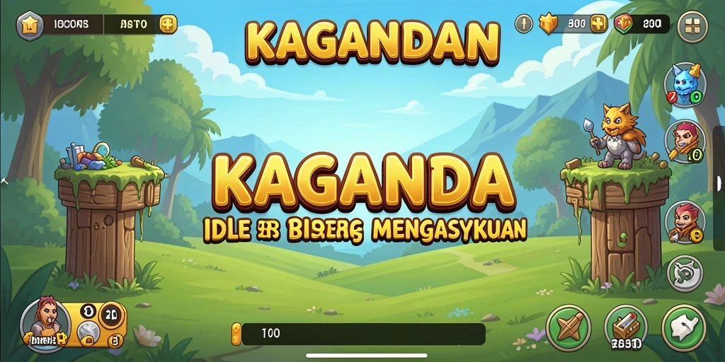 Tampilan gameplay menarik di KAGANDAN dengan berbagai karakter dan lingkungan.