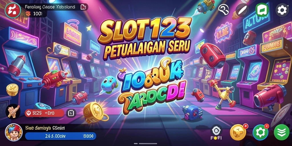 Tampilan seru dari gameplay <strong>SLOT123</strong> yang penuh warna dan keseruan.